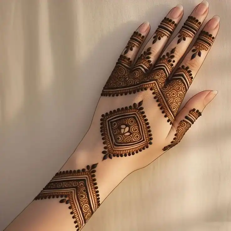 stylish mehendi design